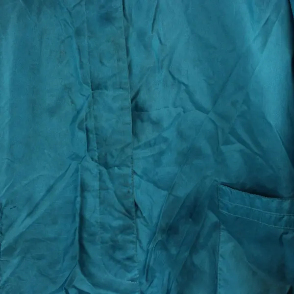 Vintage The Totes Coat Teal Nylon Trench Coat Women's Size 22-1/2 Flawed
