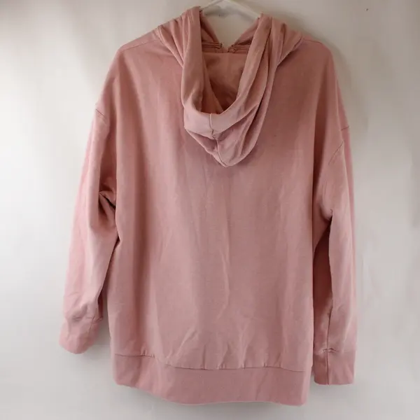Terra & Sky Light Pink Zip-Up Hoodie Women's Plus Size 1X, 16W-18W