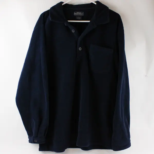 Great Northwest Navy Blue Fleece Pullover Men's Large