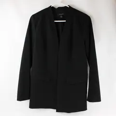 Halogen Solid Black Oversized Blazer Women's Size Small