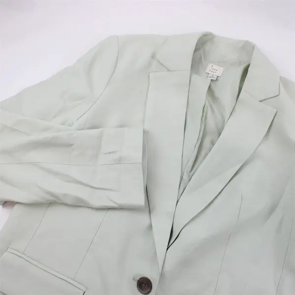 A New Day Sage Green Faux Pocket Blazer Women's Small