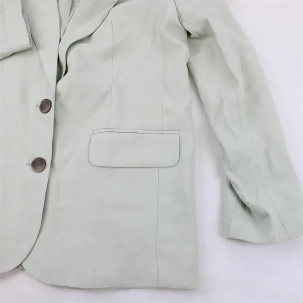A New Day Sage Green Faux Pocket Blazer Women's Small