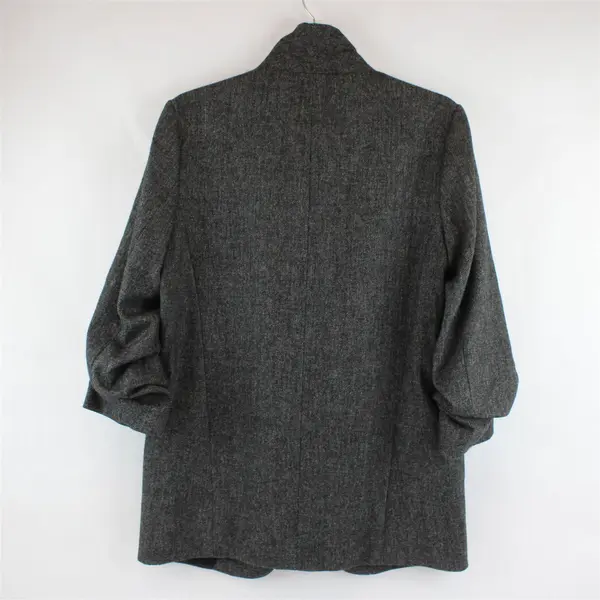 Zara Gray Herringbone Slouchy Blazer Women's Medium
