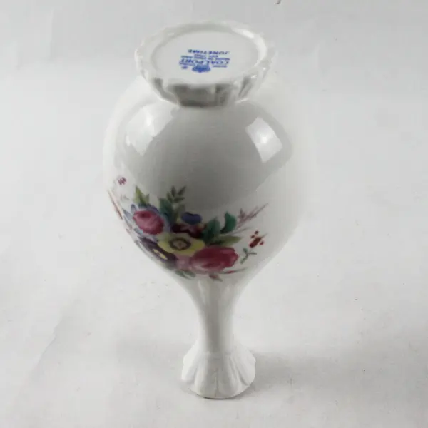 Coalport Junetime Bone China Small Vase - Chip/Break on Mouth - For Repair