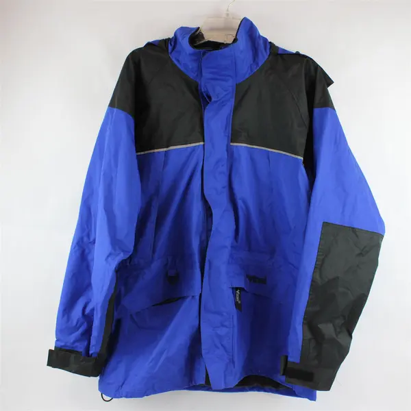 Viking Tempest Black and Blue Hooded Outdoor Jacket Men's Medium 