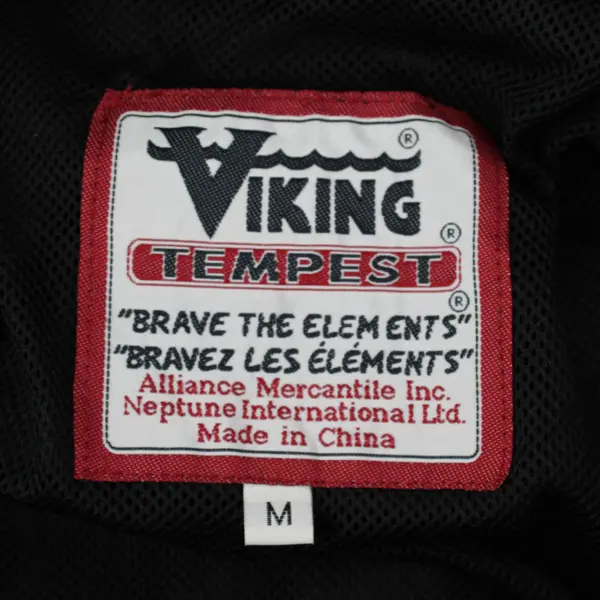 Viking Tempest Black and Blue Hooded Outdoor Jacket Men's Medium 