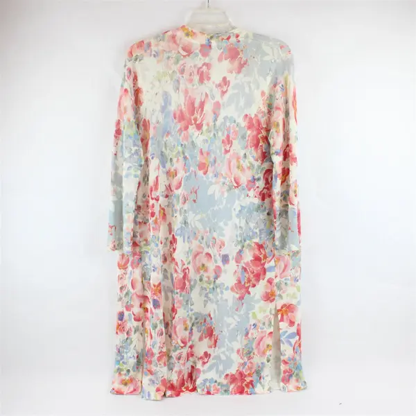 J. Jill Floral Print Sheer Open-Front Cardigan Women's Small