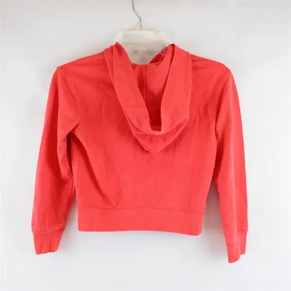 NWT Cat & Jack Coral Orange Zip-Up Hoodie Girls' Medium 8