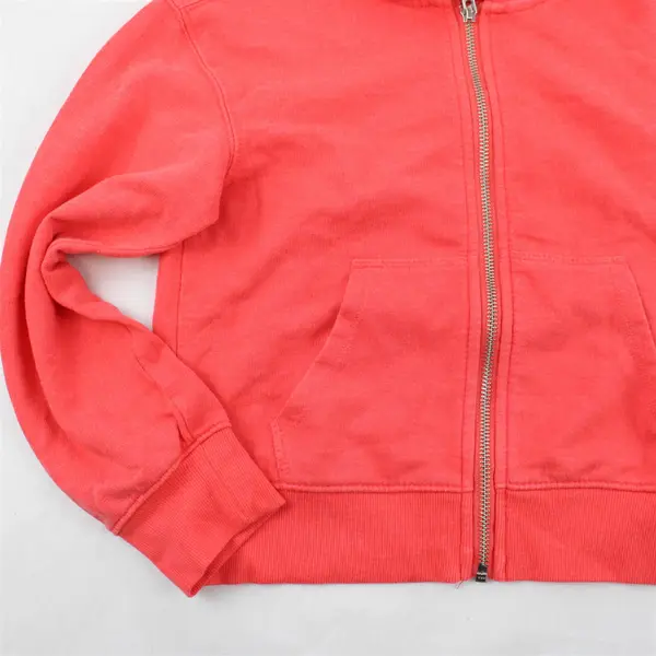 NWT Cat & Jack Coral Orange Zip-Up Hoodie Girls' Medium 8