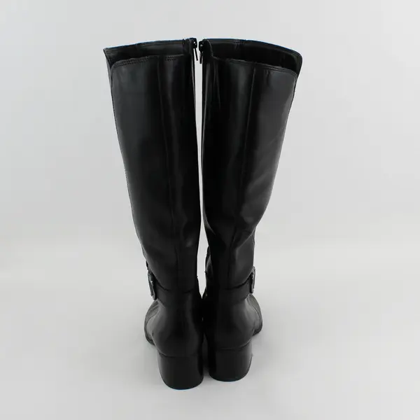 Naturalizer Black Knee-High Leather Boots Women's US 9