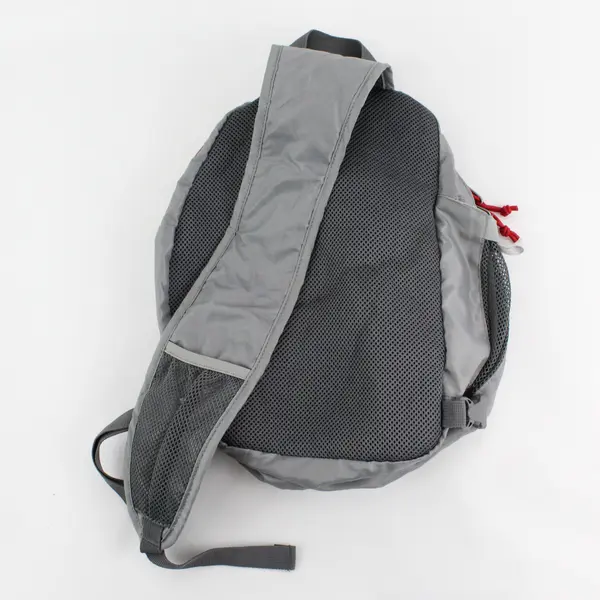 Eddie Bauer Rippac Stowaway Sling Bag Gray and Red