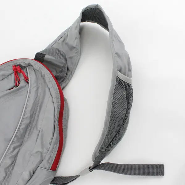 Eddie Bauer Rippac Stowaway Sling Bag Gray and Red