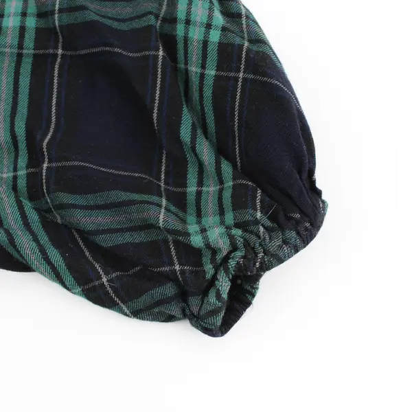 Cabi Blue and Green Plaid Long-Sleeved Button-Up Women's Medium