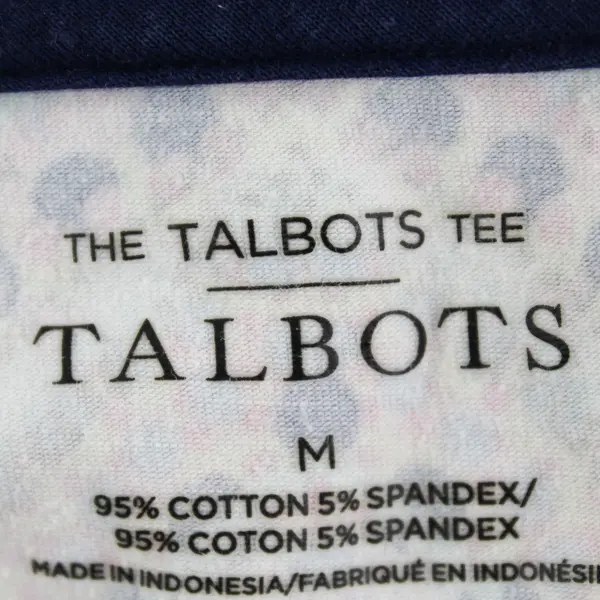 Talbots Multicolor Paisley Print 3/4-Sleeve T-Shirt Women's Medium