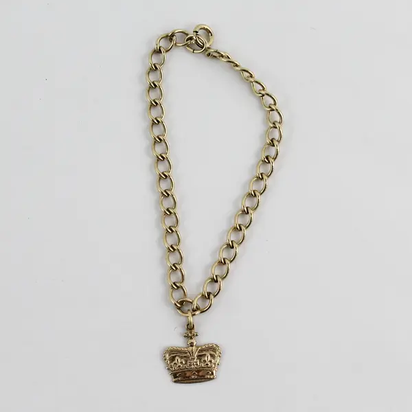 Vintage 1965 Uncas 12K  1/20 Gold Filled Homecoming Princess Charm Bracelet 7"