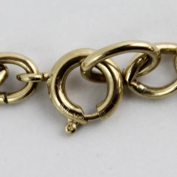 Vintage 1965 Uncas 12K  1/20 Gold Filled Homecoming Princess Charm Bracelet 7"