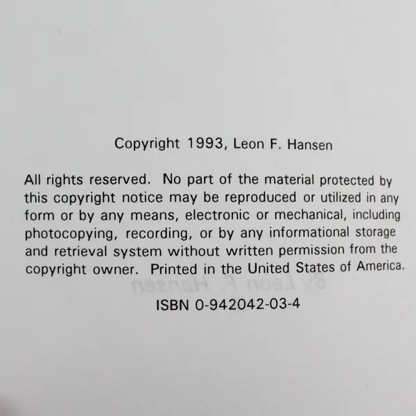 Memories in Rhyme by Leon Hansen Paperback Poetry Collection 1993