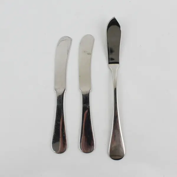 Lot of 3 Dansk Flatware Silhouette Pattern 18/10 SS 2 Spreaders 1 Butter Knife 