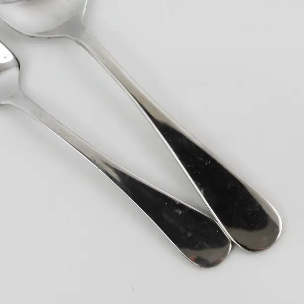 2 Dansk Flatware Silhouette Pattern 18/10 SS Soup Spoon Fruit Spoon (Serrated)