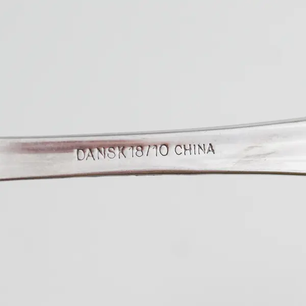 2 Dansk Flatware Silhouette Pattern 18/10 SS Soup Spoon Fruit Spoon (Serrated)
