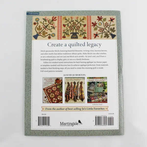 Jo's Floral Album an Artful 9-Block Sampler Quilt by Jo Morton Paperback 2017
