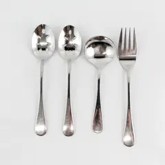 Lot of 4 Dansk Flatware Silhouette Pattern 18/10 SS Serving Pieces Rare HTF