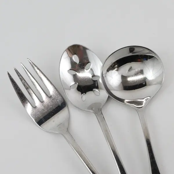 Lot of 4 Dansk Flatware Silhouette Pattern 18/10 SS Serving Pieces Rare HTF