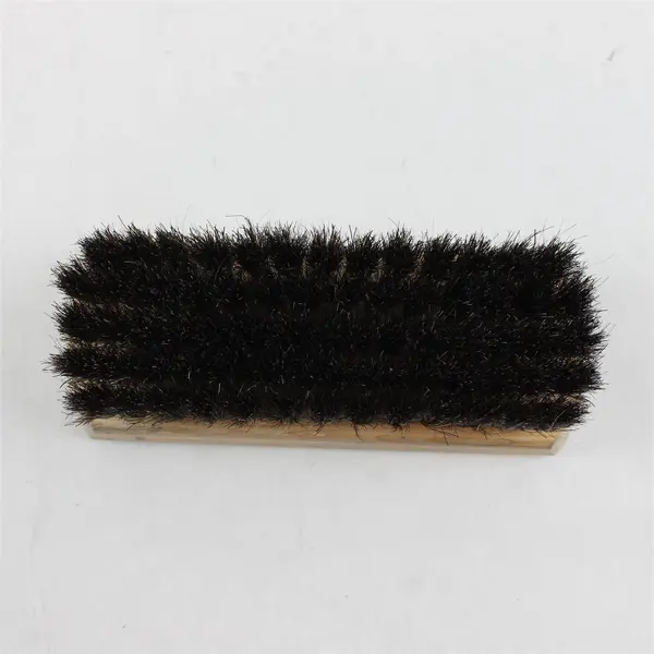 Vintage KIWI Branded 100% Horsehair Shoe Polish Brush 5.8", Wooden Handle