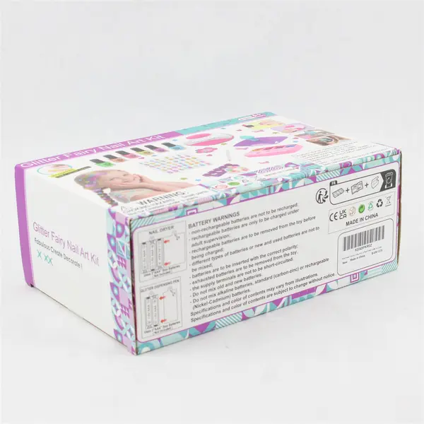 NEW Glitter Fairy Nail Art Kit - Kids Nail Art Kit Ages 6+ Nontoxic & Peelable