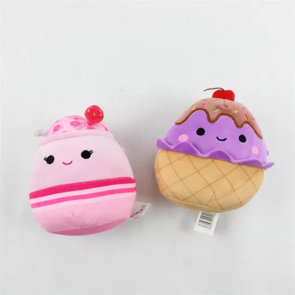 Lot of 2 5" Squishmallow Dessert/Cereal Plush Marlene Scented & Dibbs Ice Cream