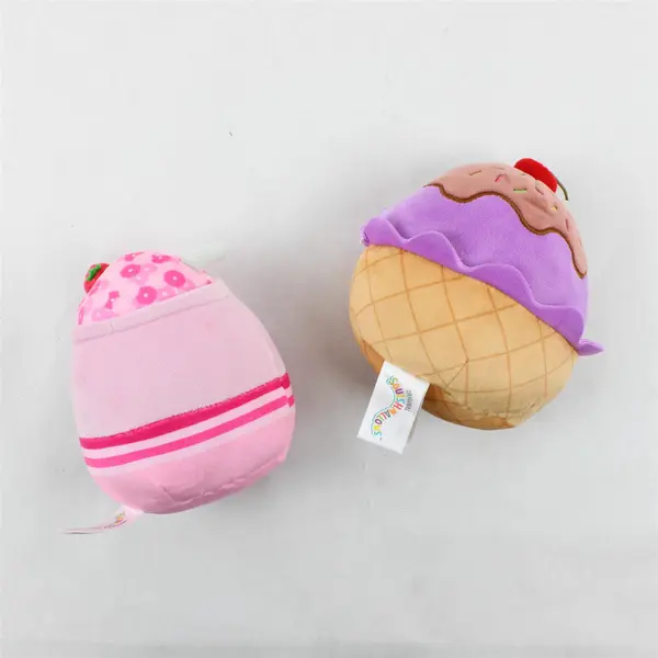 Lot of 2 5" Squishmallow Dessert/Cereal Plush Marlene Scented & Dibbs Ice Cream