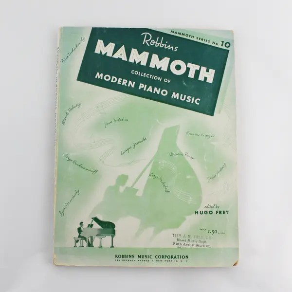 Robbins Mammoth Collection of Modern Piano Music Hugo Frey 1942 Vtg. Paperback