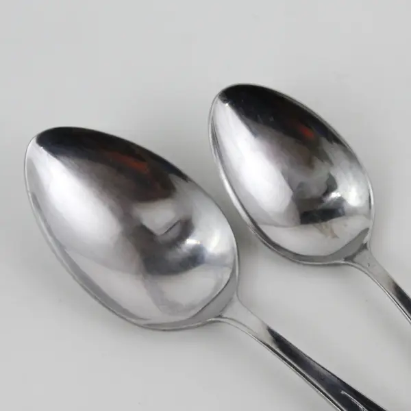 3 Silhouette Flatware SST1 Pattern (Rose Design) 2 Soup Spoons 1 Teaspoon Rare