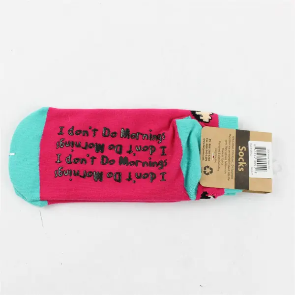NWT Lazy One Adult Size 9-11 Moose Slipper Sock w/Grippy Lettering on Sole