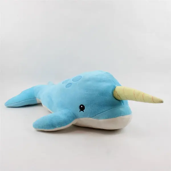 San Diego Zoo Wildlife Alliance 22" Blue Narwhal Stuffed Plush Toy "Comfie"