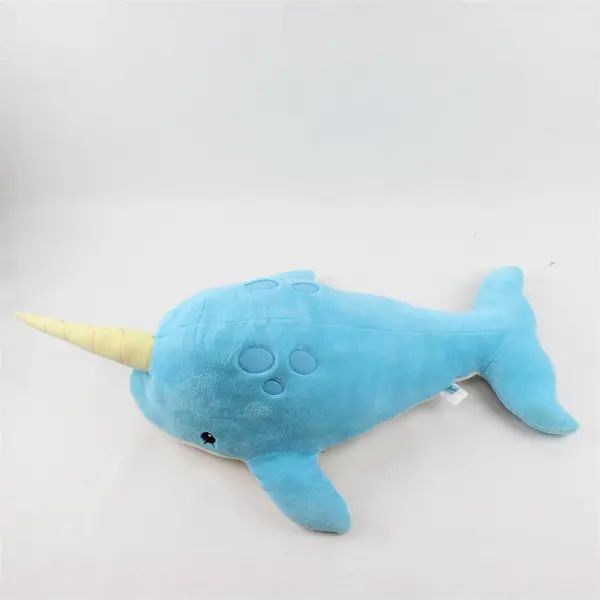 San Diego Zoo Wildlife Alliance 22" Blue Narwhal Stuffed Plush Toy "Comfie"