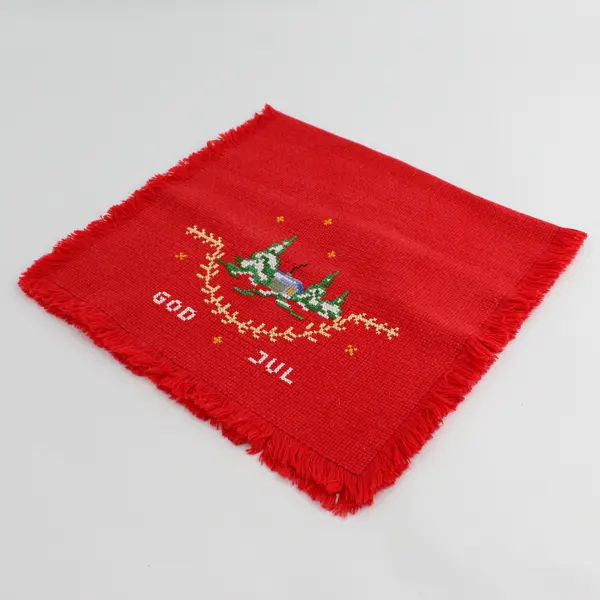 God Jul Red Christmas Cross Stitch Norway/Sweden