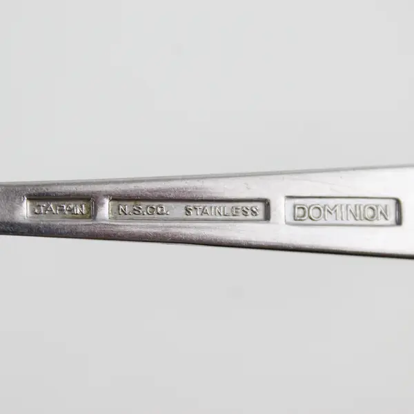 National Stainless Dominion Pattern Stainless Teaspoon 6" Long Rare HTF Pattern