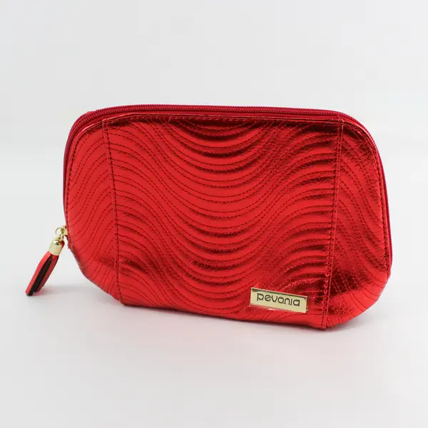 Pevonia Red Cosmetic Bag w/Zipper Closure - Organizer