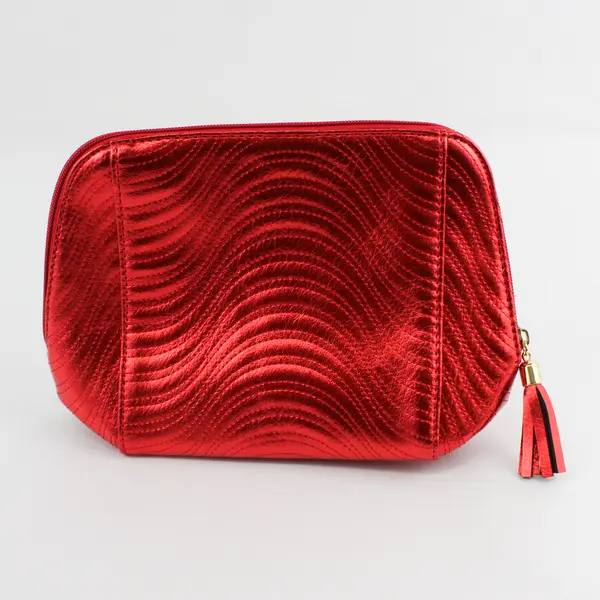 Pevonia Red Cosmetic Bag w/Zipper Closure - Organizer