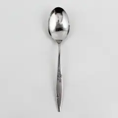 Oneida Silver Rose Duet Pattern Stainless Oval Soup Spoon 6.75" Rare HTF Item