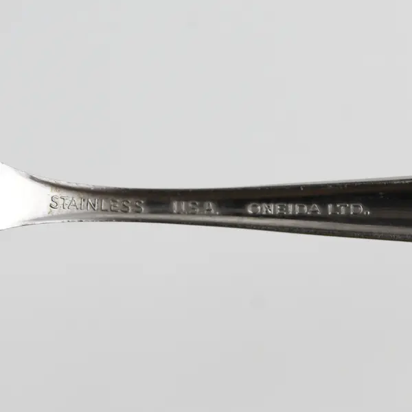 Oneida Silver Rose Duet Pattern Stainless Oval Soup Spoon 6.75" Rare HTF Item