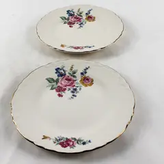 Lot of 2 Vintage Scio Pottery Hazel Pattern 7.25" Plates