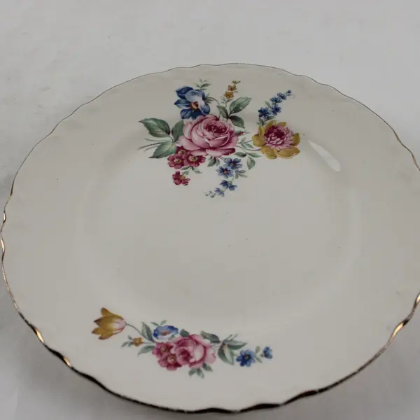 Lot of 2 Vintage Scio Pottery Hazel Pattern 7.25" Plates
