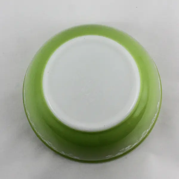 Vintage Pyrex Spring Blossom/Crazy Daisy Green Flora Glass #402 Mixing Bowl 7.5"