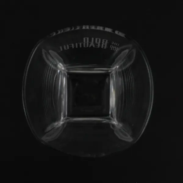 Unbranded "The Bold & The Beautiful" Clear Square-Shaped Drinking Glass 6.25"