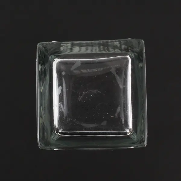 Unbranded "The Bold & The Beautiful" Clear Square-Shaped Drinking Glass 6.25"