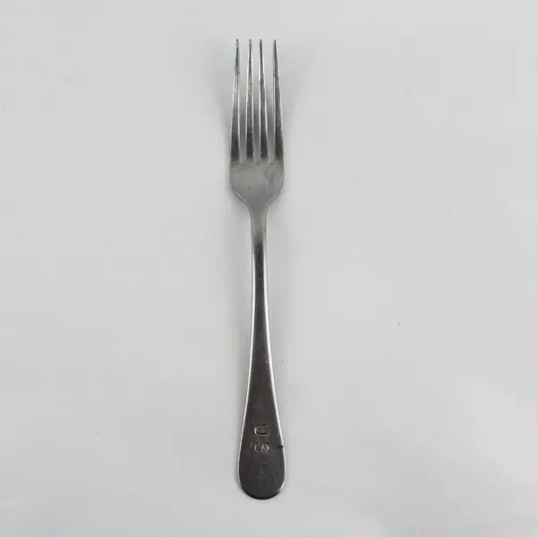 Vintage Diamond Silver Co Military Stainless Fork U S Stamped on Handle 7.25"