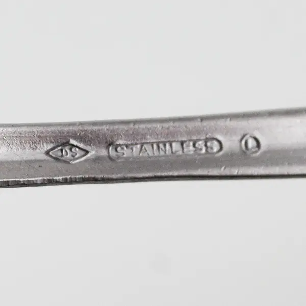 Vintage Diamond Silver Co Military Stainless Fork U S Stamped on Handle 7.25"