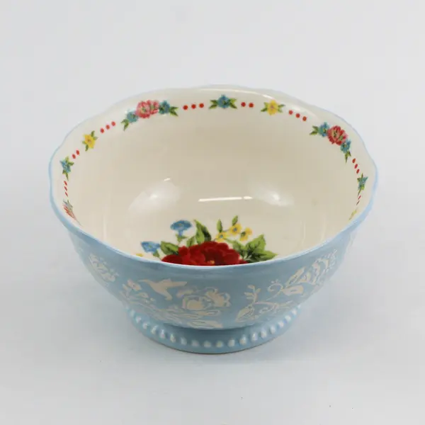 The Pioneer Woman Sweet Rose Pattern Ceramic Soup/Cereal Bowl 6.25" Diameter